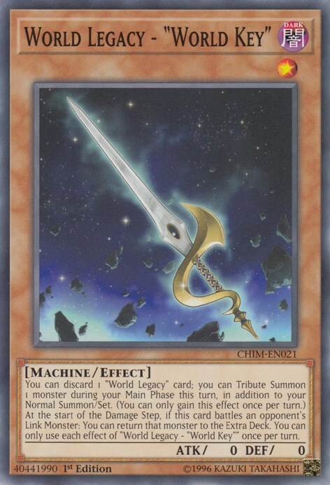 World Legacy - "World Key" Card Front