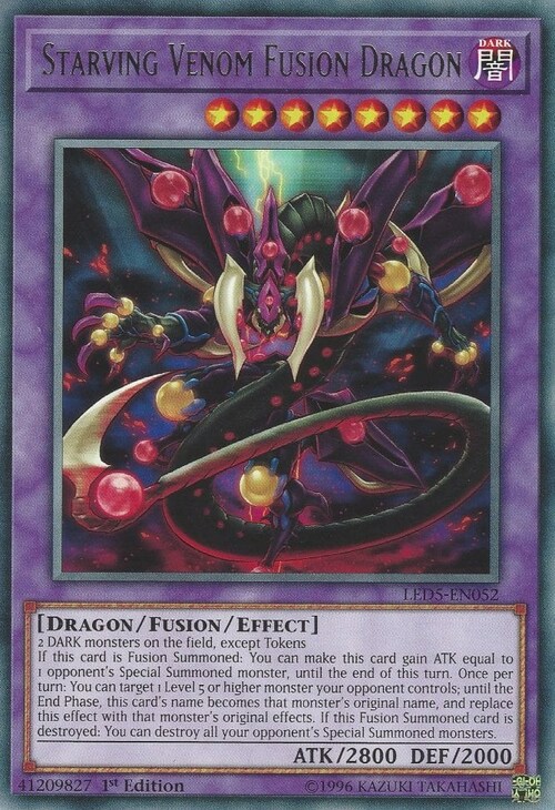 Starving Venom Fusion Dragon Card Front