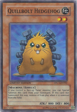 Quillbolt Hedgehog Card Front