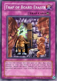 Trap of Board Eraser Card Front