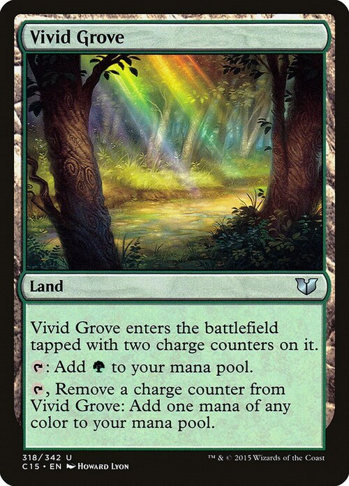 Vivid Grove Card Front