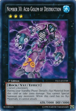 Number 30: Acid Golem of Destruction Card Front