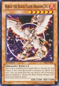 Horus the Black Flame Dragon LV6 Card Front