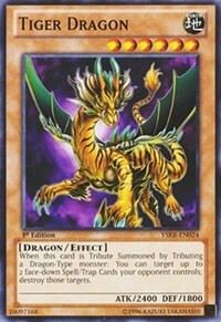 Tiger Dragon Card Front