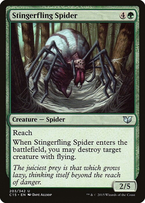 Stingerfling Spider Card Front