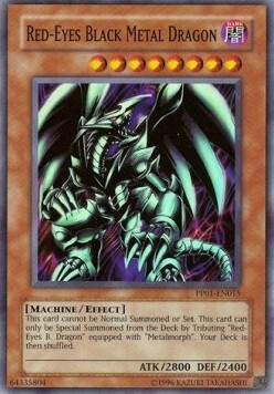 Red-Eyes Black Metal Dragon Card Front