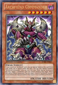 Archfiend Commander Card Front