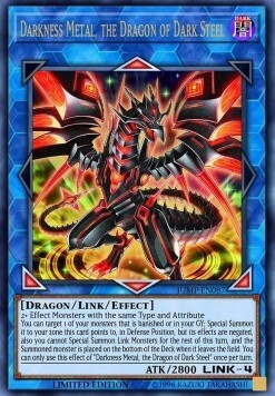 Darkness Metal, the Dragon of Dark Steel Card Front