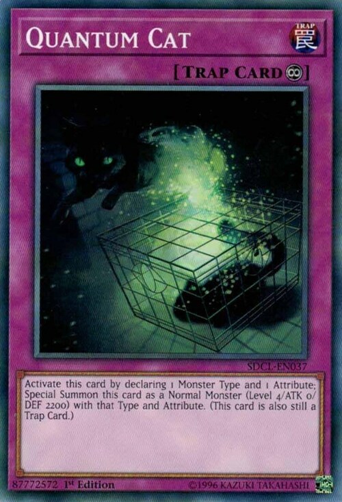 Quantum Cat Card Front