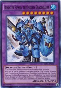 Dinoster Power, the Mighty Dracoslayer Card Front