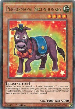 Performapal Secondonkey Card Front