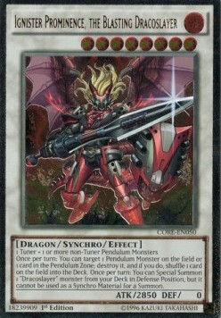 Ignister Prominence, the Blasting Dracoslayer Card Front