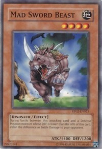 Mad Sword Beast Card Front