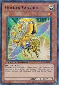 Golden Ladybug Card Front