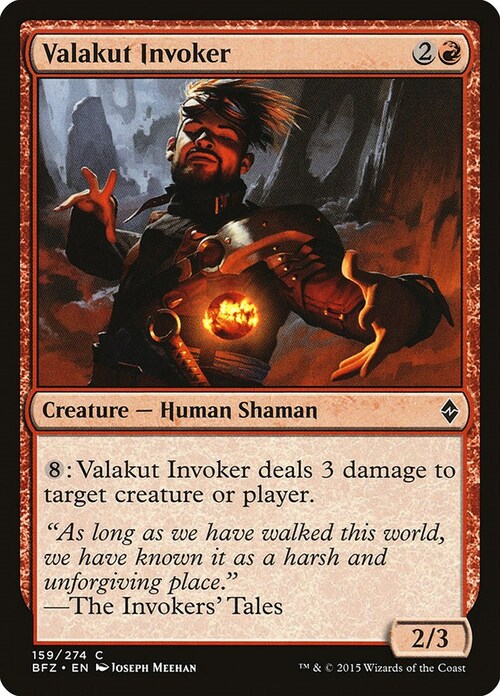 Valakut Invoker Card Front