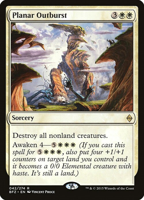 Planar Outburst Card Front