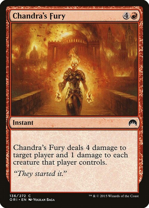 Chandra's Fury Card Front