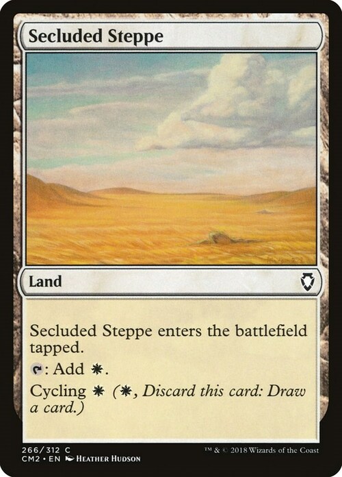 Secluded Steppe Card Front