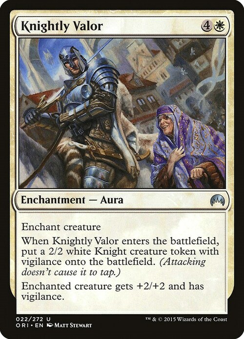 Knightly Valor Card Front